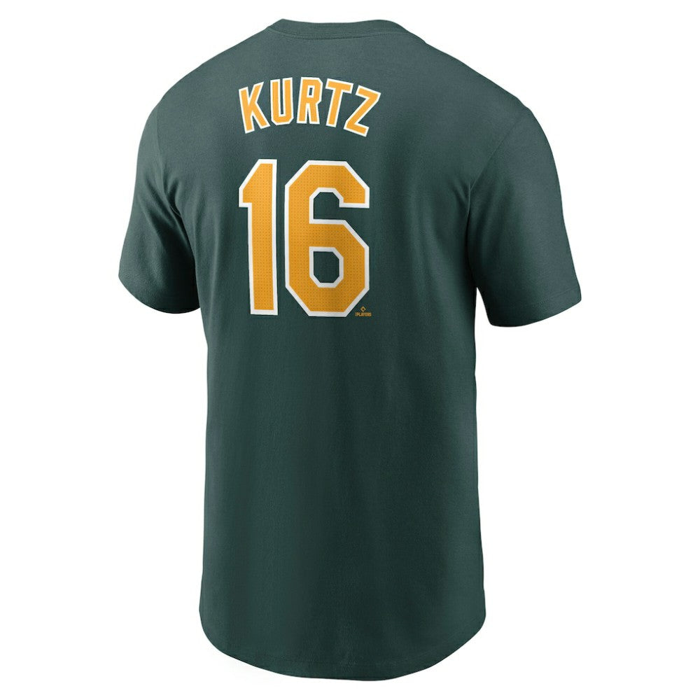 Nick Kurtz Athletics Nike Fuse Name & Number T-Shirt - Green T-shirts