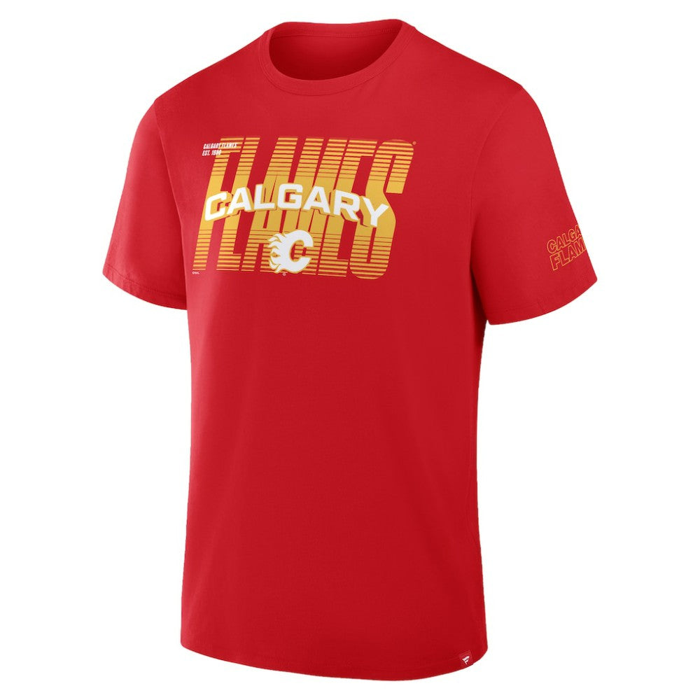Calgary Flames Fanatics Team Vision Legacy T-Shirt - Red | US 2001708572