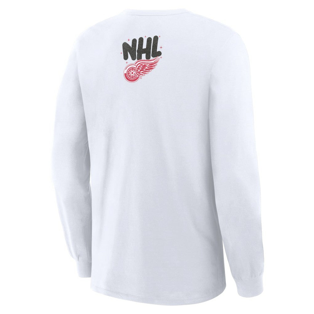 Detroit Red Wings Fanatics Star Helmet Legacy Long Sleeve T-Shirt - White | US 2001708630