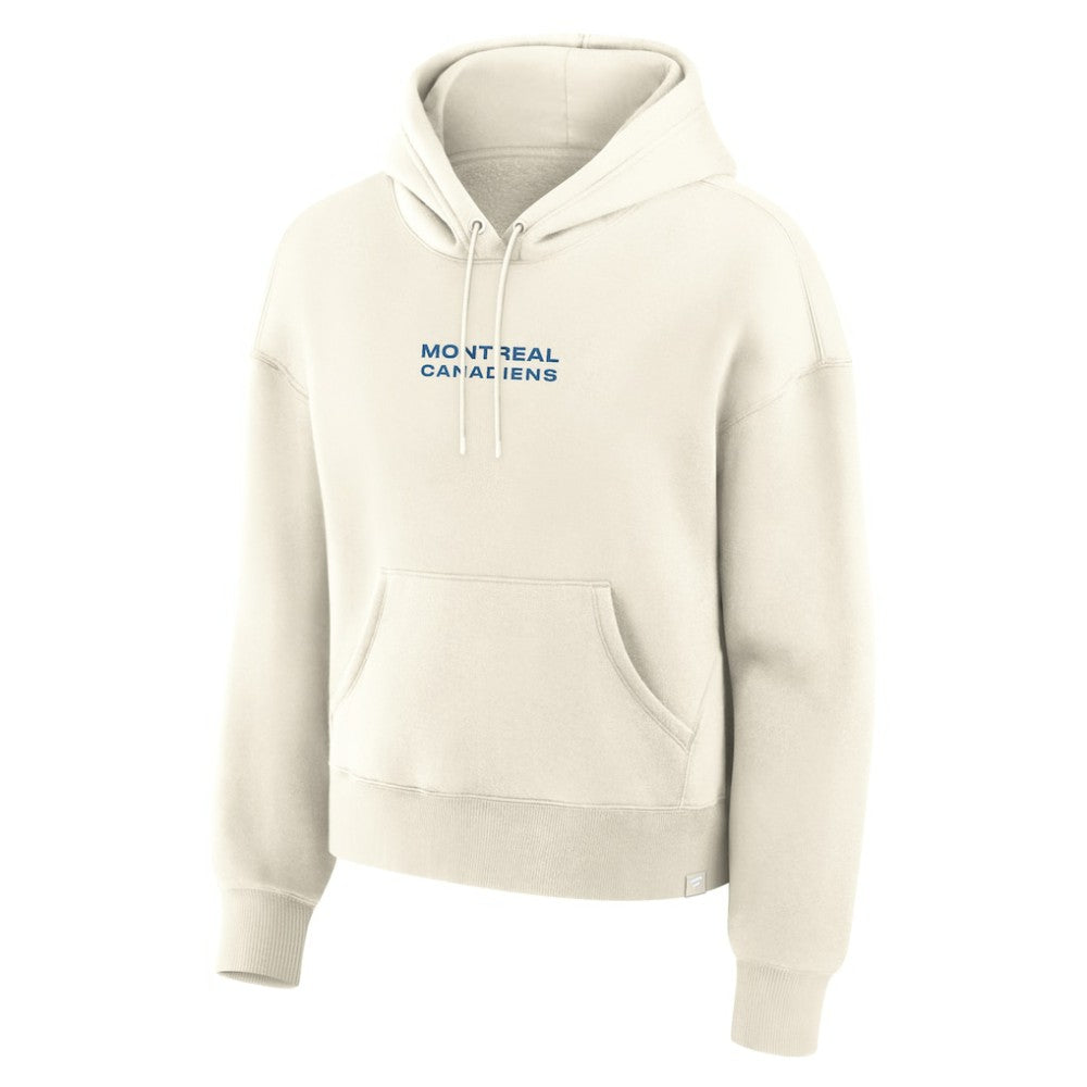 Montreal Canadiens Fanatics Women's Neutral Zone Legacy Hoodie - Cream | US 2001708785