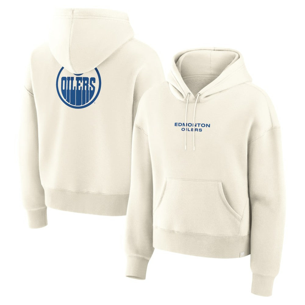 Edmonton Oilers Fanatics Women's Neutral Zone Legacy Hoodie - Cream | US 2001708789
