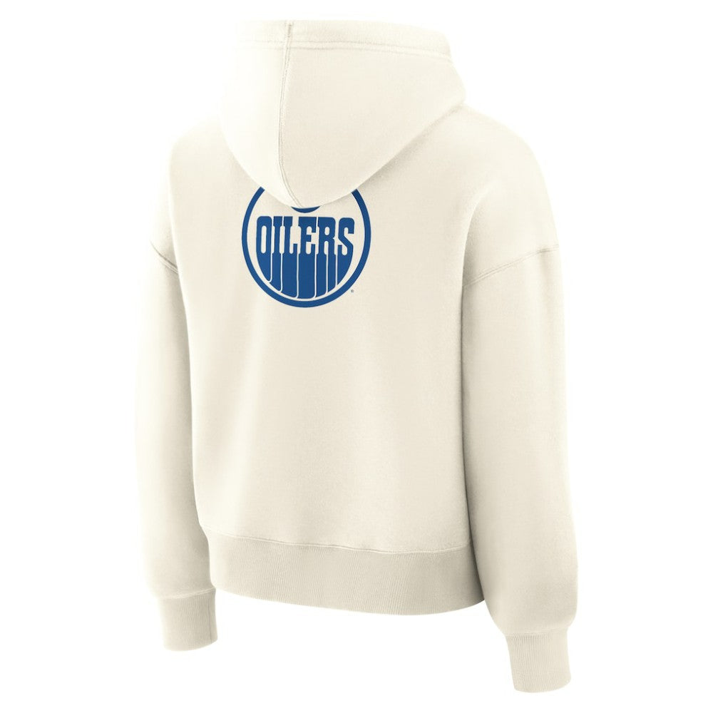Edmonton Oilers Fanatics Women's Neutral Zone Legacy Hoodie - Cream | US 2001708789
