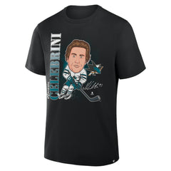 Macklin Celebrini San Jose Sharks Fanatics Caricature Player T-Shirt - Black | US 2001709056