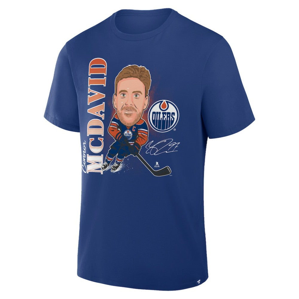 Connor McDavid Edmonton Oilers Fanatics Caricature Player T-Shirt - Royal | US 2001709059