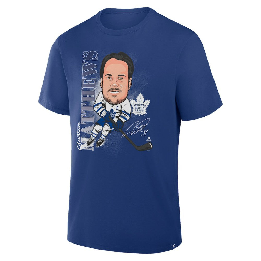 Auston Matthews Toronto Maple Leafs Fanatics Caricature Player T-Shirt - Blue | US 2001709079