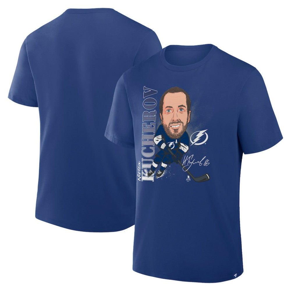 Nikita Kucherov Tampa Bay Lightning Fanatics Caricature Player T-Shirt - Blue | US 2001709080