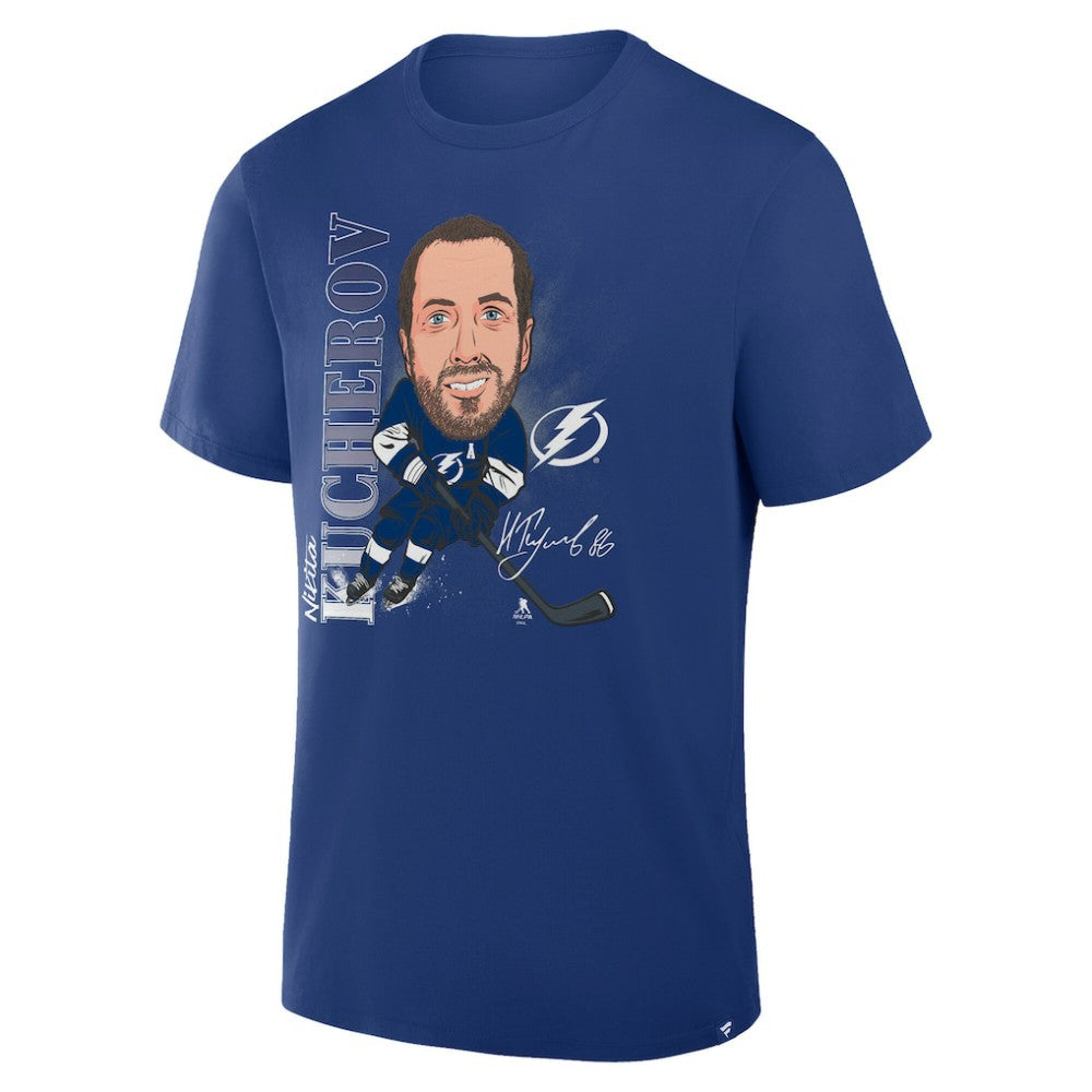 Nikita Kucherov Tampa Bay Lightning Fanatics Caricature Player T-Shirt - Blue | US 2001709080