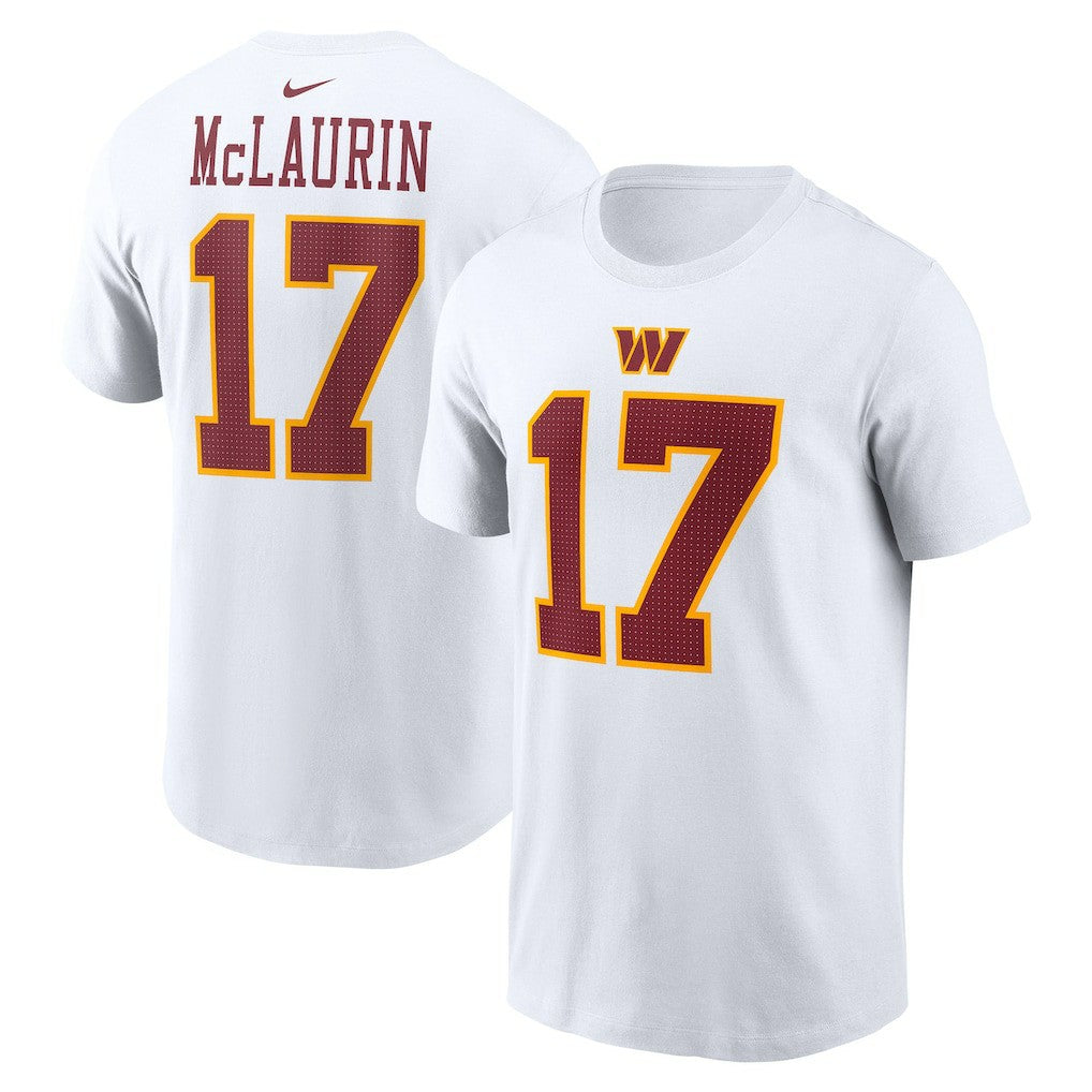 Terry McLaurin Washington Commanders Super Bowl Era Name & Number T-Shirt - White T-shirts