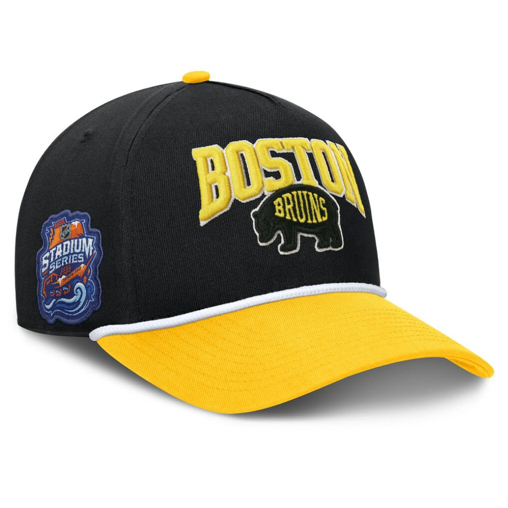 Boston Bruins Fanatics 2026 NHL Stadium Series Authentic Pro A-Frame Adjustable Hat - Black | US 2001716691