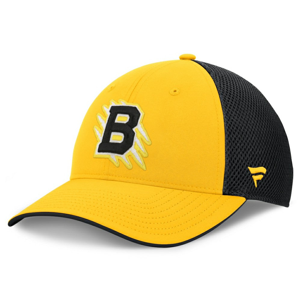 Boston Bruins Fanatics 2026 NHL Stadium Series Authentic Pro Adjustable Trucker Hat - Gold/Black | US 2001716787