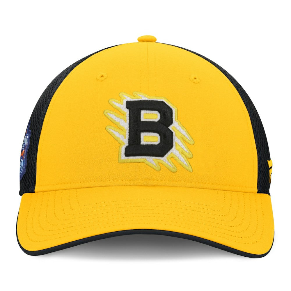 Boston Bruins Fanatics 2026 NHL Stadium Series Authentic Pro Adjustable Trucker Hat - Gold/Black | US 2001716787