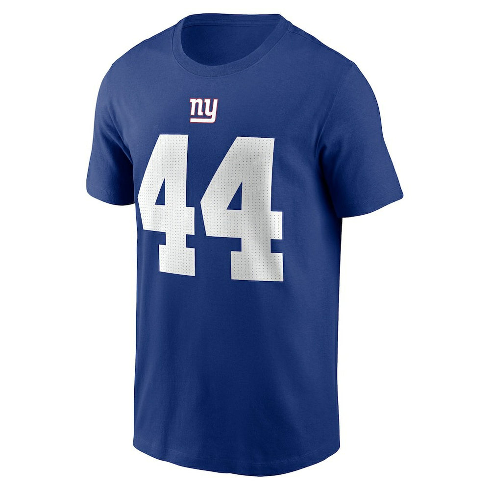 Cam Skattebo New York Giants Name & Number T-Shirt - Royal T-shirts