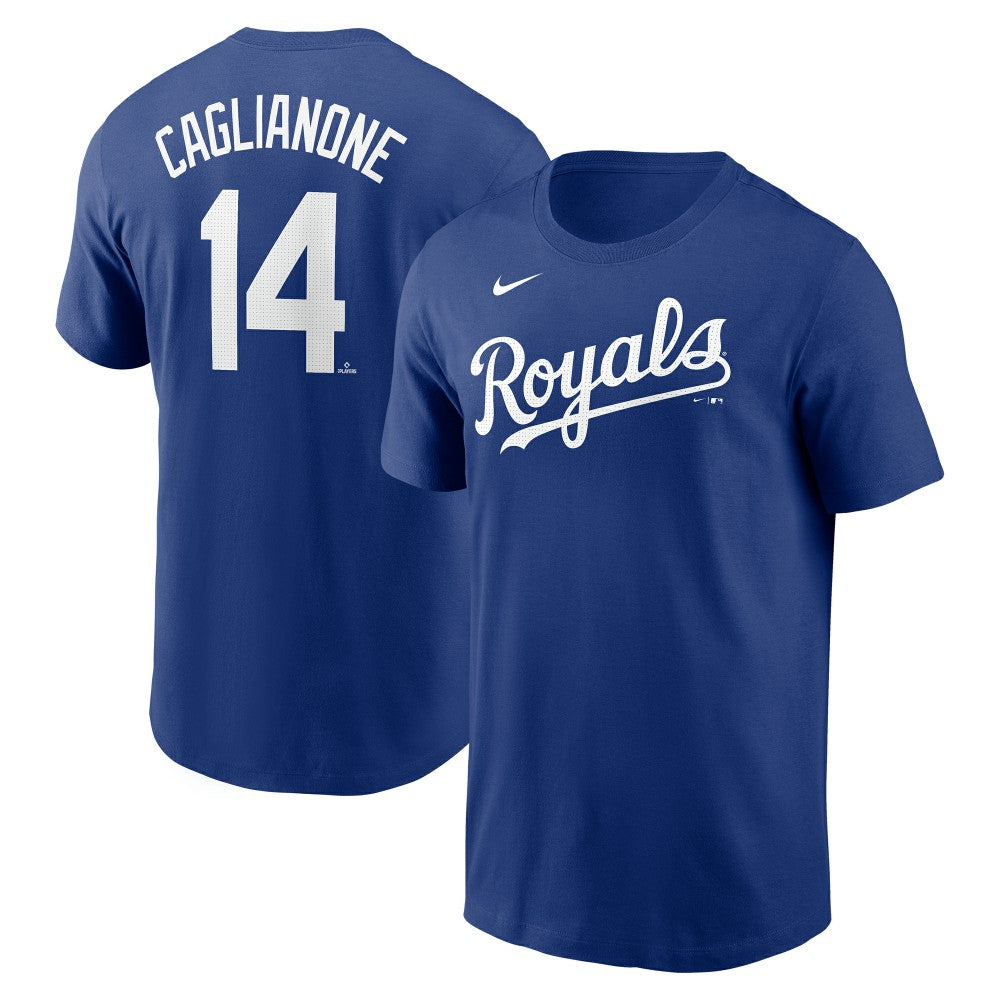 Jac Caglianone Kansas City Royals Nike Fuse Name & Number T-Shirt - Royal T-shirts