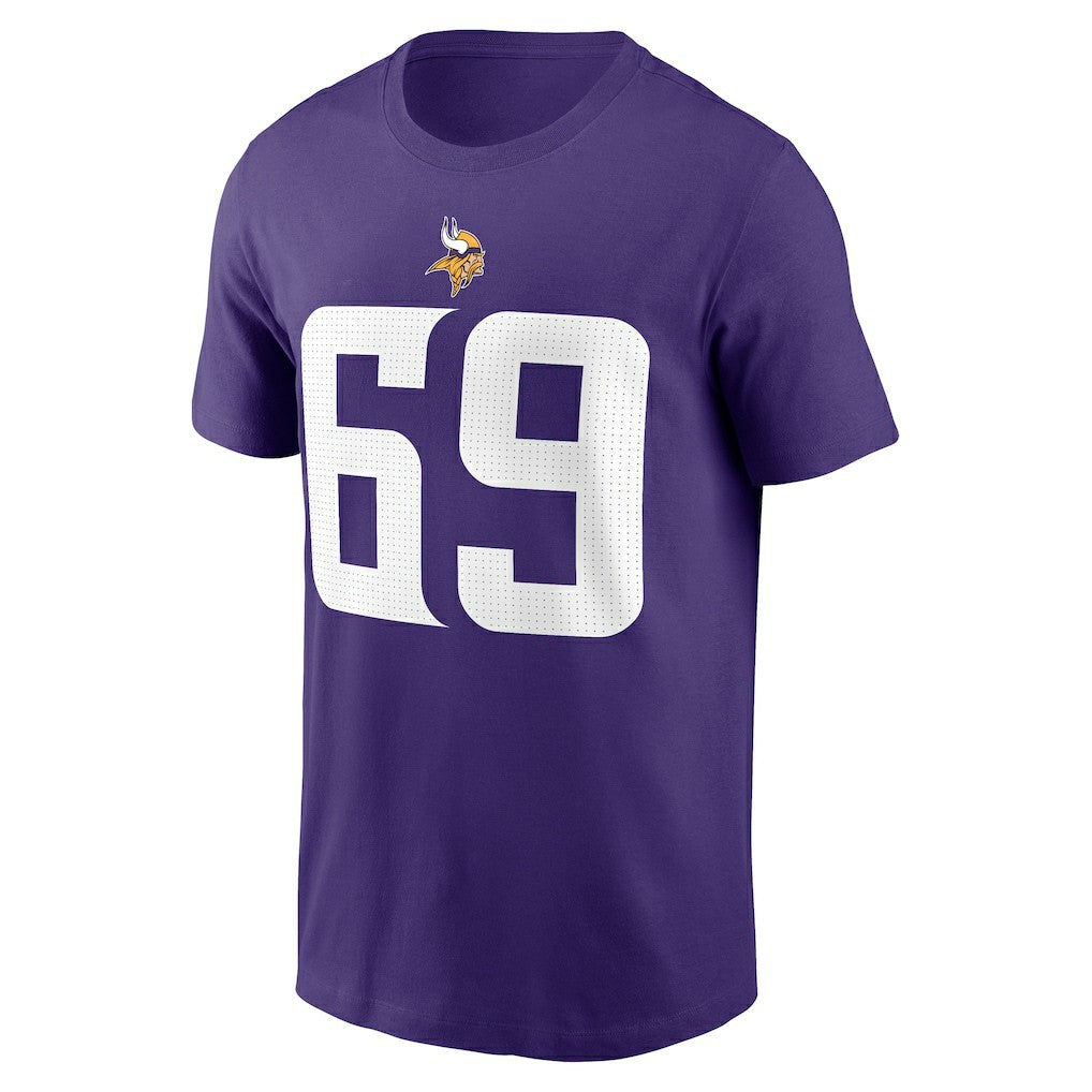 Jared Allen Minnesota Vikings Retired Player Name & Number T-Shirt - Purple T-shirts