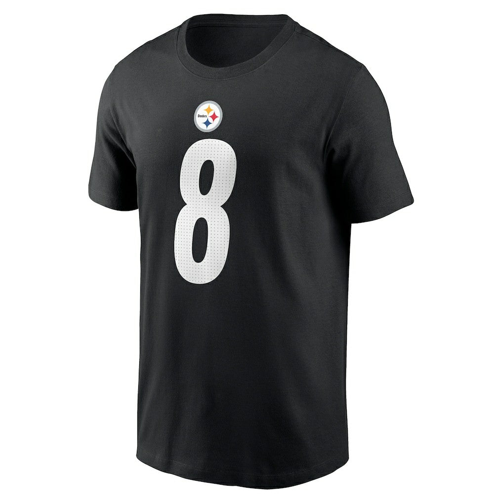 Aaron Rodgers Pittsburgh Steelers Name & Number T-Shirt - Black T-shirts