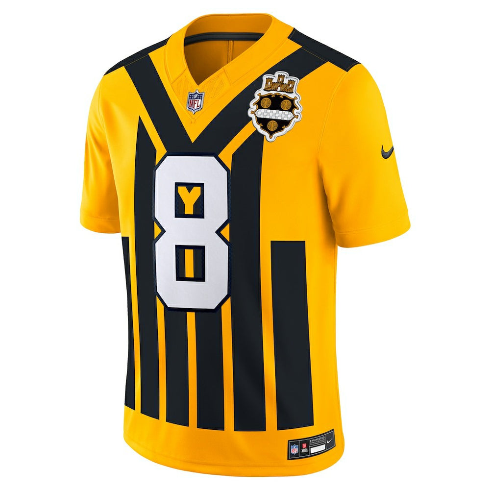 Aaron Rodgers Pittsburgh Steelers Alternate Vapor F.U.S.E. Limited Jersey - Gold Jerseys