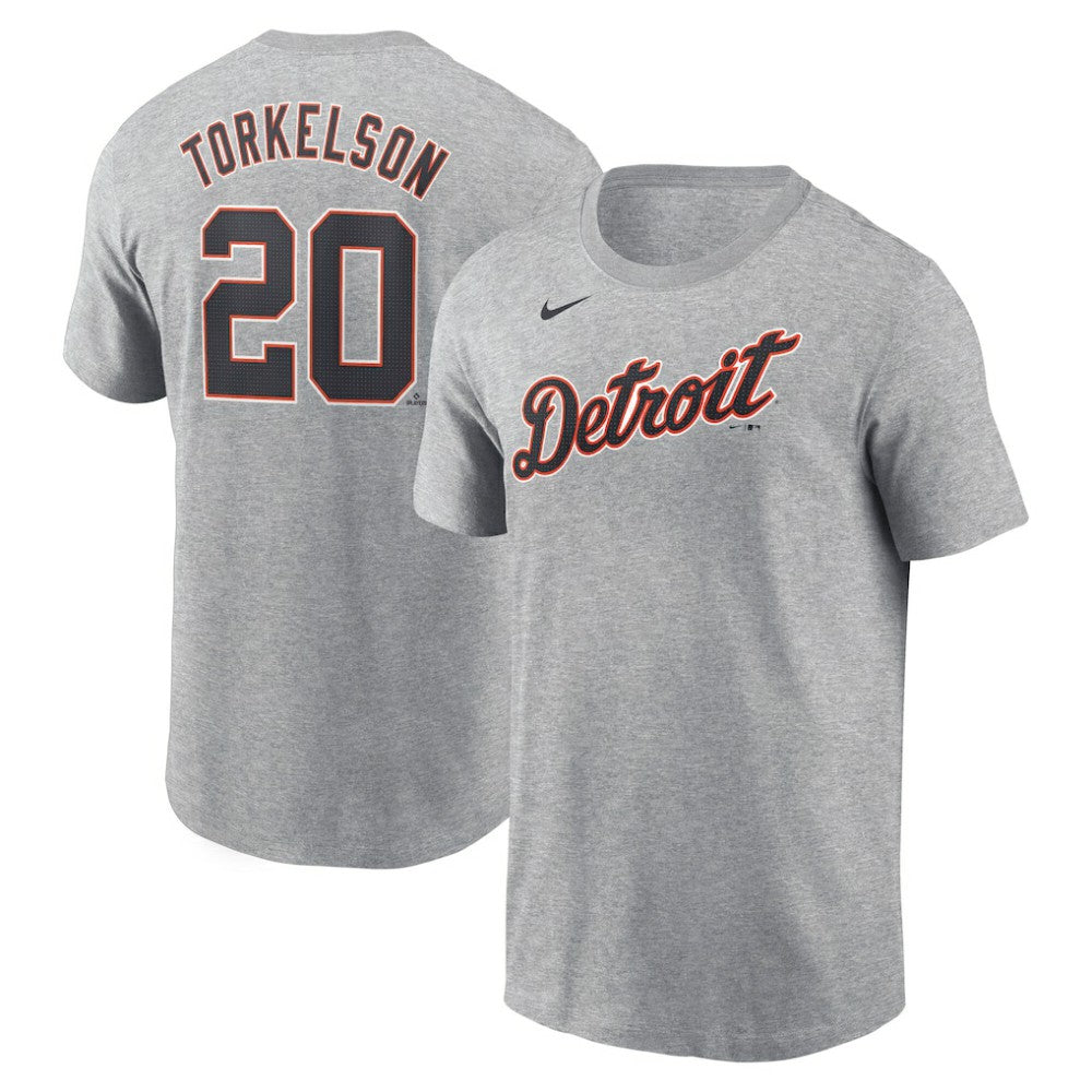Spencer Torkelson Detroit Tigers Nike Fuse Name & Number T-Shirt - Gray T-shirts