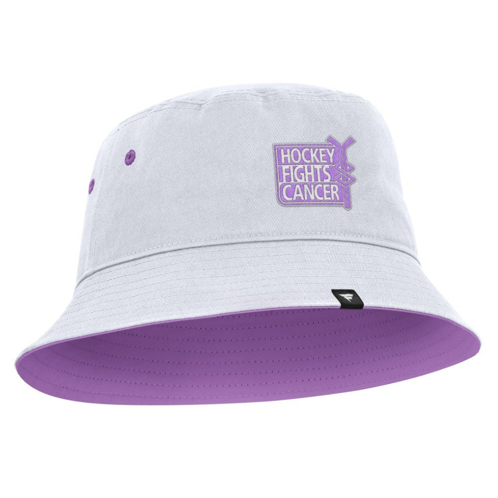 New York Rangers Fanatics Hockey Fights Cancer Bucket Hat - White | US 2001727991