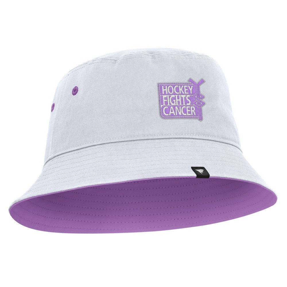 Tampa Bay Lightning Fanatics Hockey Fights Cancer Bucket Hat - White | US 2001727995