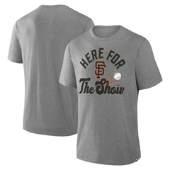 San Francisco Giants Fanatics Nostalgia Tri-Blend T-Shirt - Heather Gray T-shirts