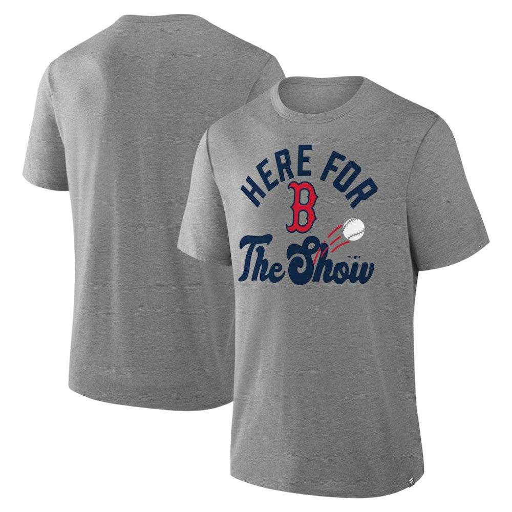 Boston Red Sox Fanatics Nostalgia Tri-Blend T-Shirt - Heather Gray T-shirts