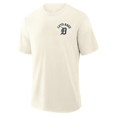 Detroit Tigers Fanatics Nostalgia Stadium Slub T-Shirt - Cream T-shirts