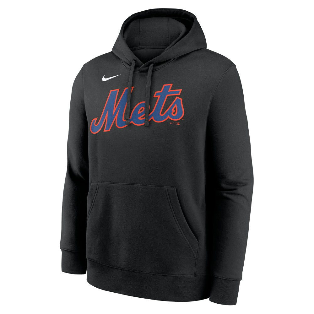Francisco Lindor New York Mets Nike Player Name & Number Club Pullover Hoodie - Black Hoodies