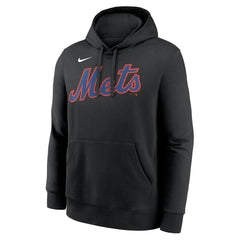 Francisco Lindor New York Mets Nike Player Name & Number Club Pullover Hoodie - Black Hoodies