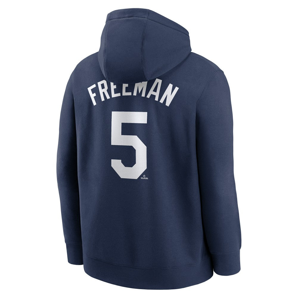 Freddie Freeman Los Angeles Dodgers Nike Player Name & Number Club Pullover Hoodie - Navy Hoodies