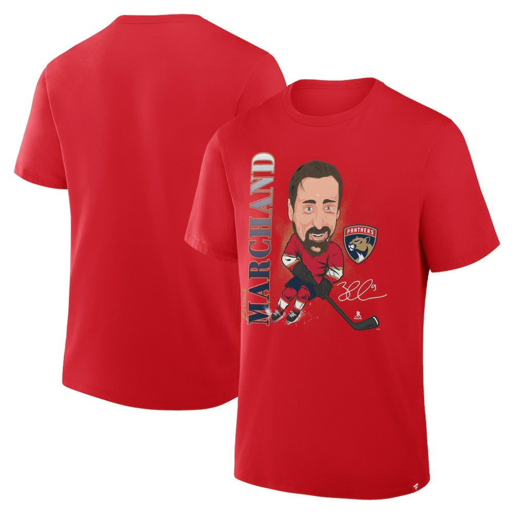 Brad Marchand Florida Panthers Fanatics Caricature Player T-Shirt - Red | US 2001729173