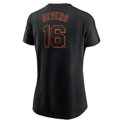 Rafael Devers San Francisco Giants Nike Women's Name & Number T-Shirt - Black T-shirts
