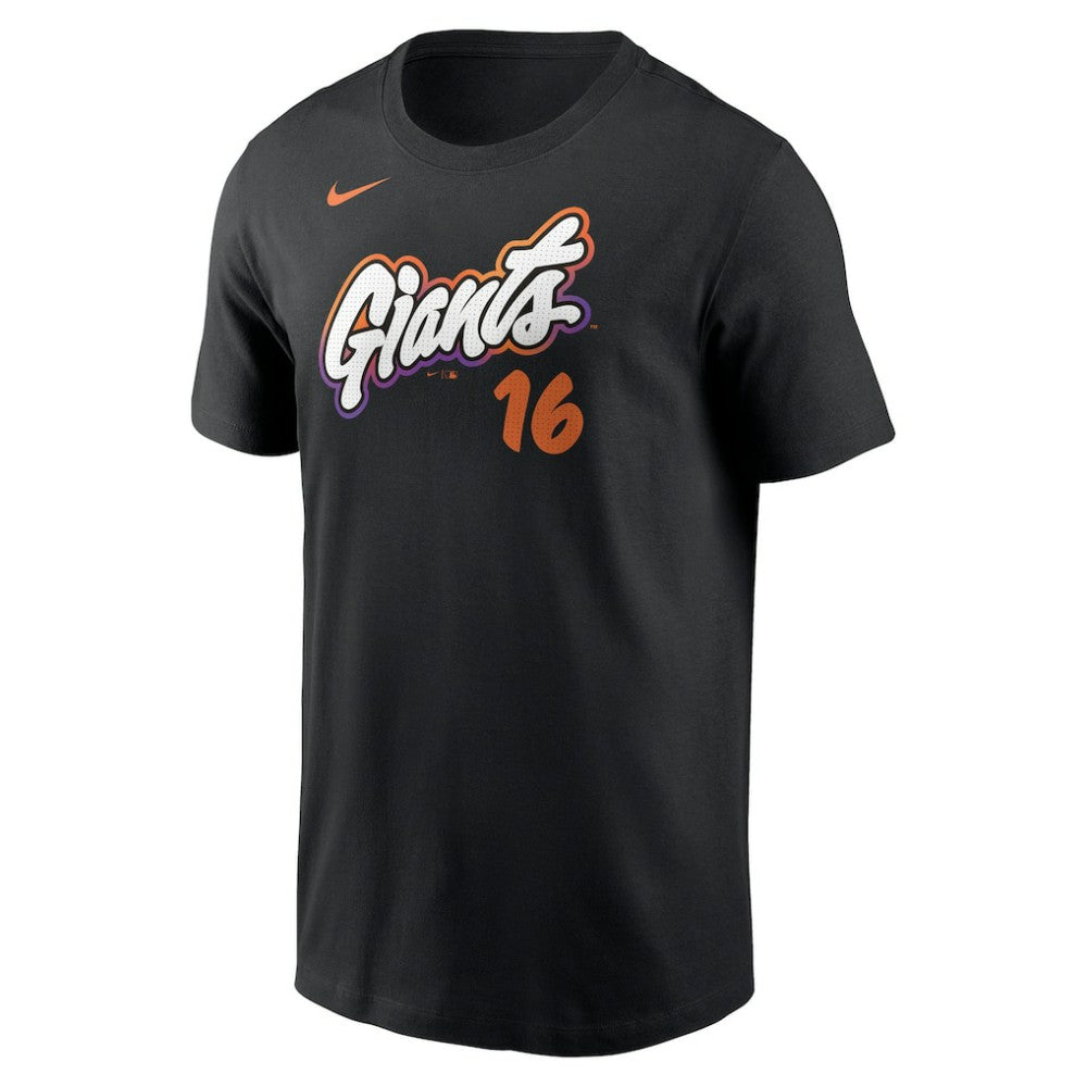 Rafael Devers San Francisco Giants Nike 2025 City Connect Fuse Name & Number T-Shirt - Black T-shirts