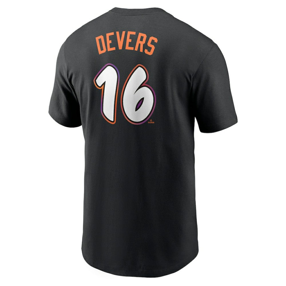 Rafael Devers San Francisco Giants Nike 2025 City Connect Fuse Name & Number T-Shirt - Black T-shirts