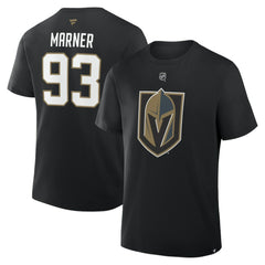 Mitch Marner Vegas Golden Knights Fanatics Authentic Stack Name & Number T-Shirt - Black | US 2001744817