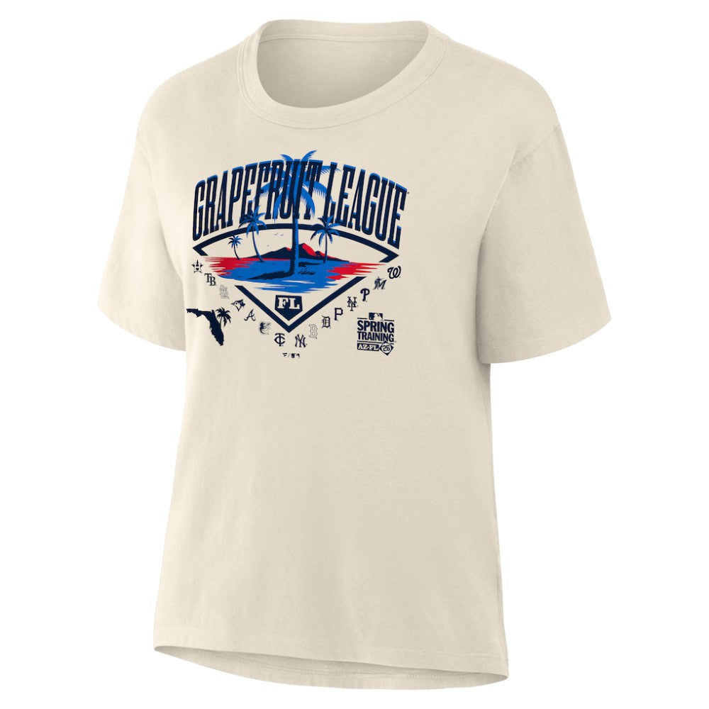2026 Spring Training Grapefruit League Fanatics Women's Relaxed Hip Legacy T-Shirt - Cream T-shirts