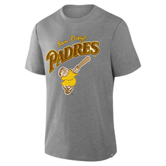 San Diego Padres Fanatics Tribute IYKYK Tri-Blend T-Shirt - Heather Gray T-shirts