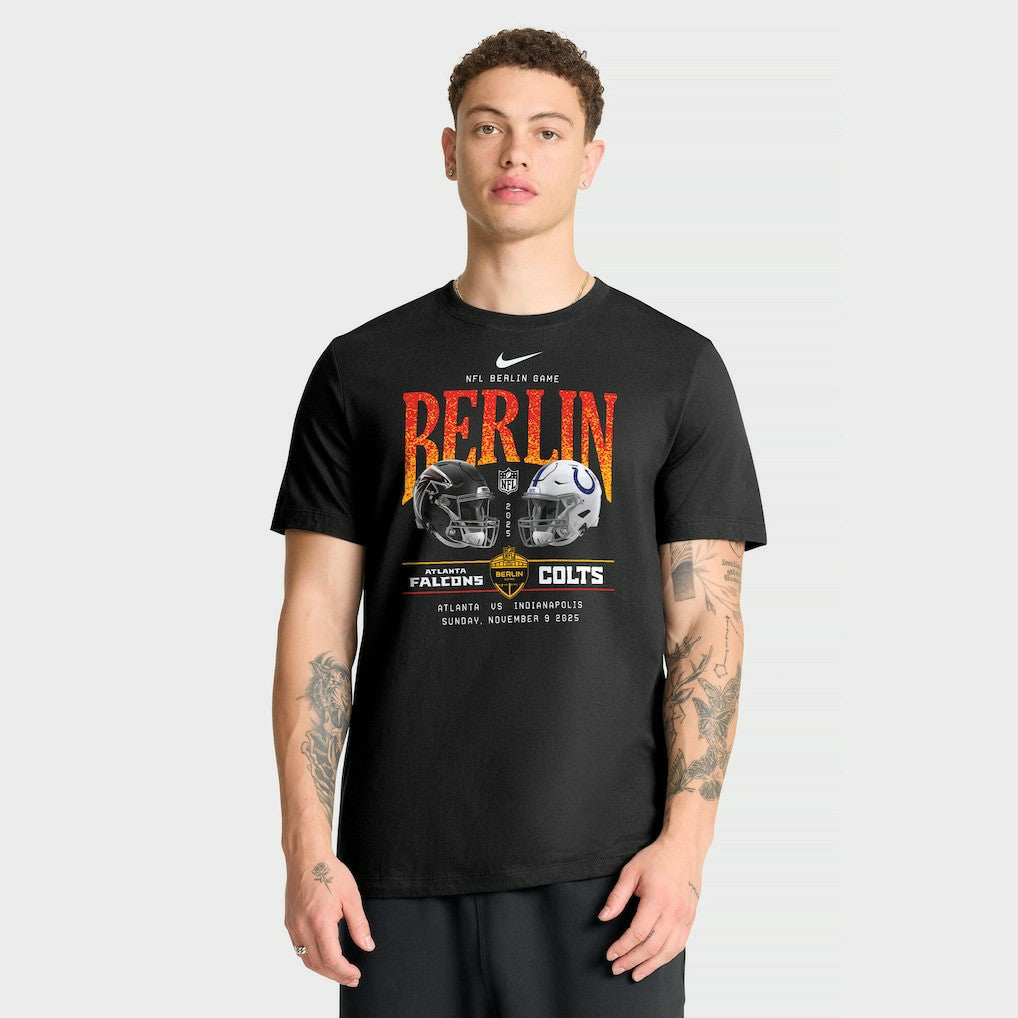 Atlanta Falcons vs. Indianapolis Colts International Games Berlin 2025 T-Shirt - Black T-shirts