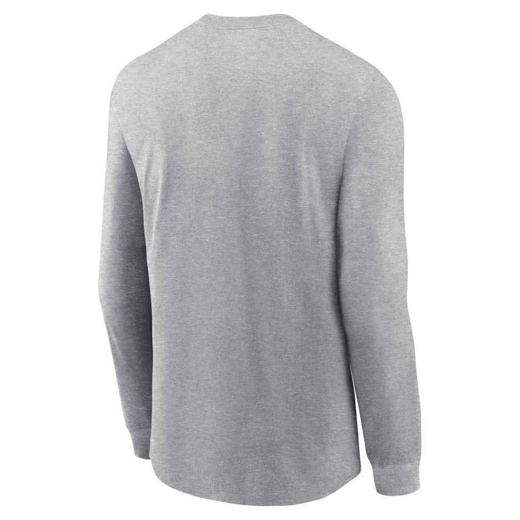 Seattle Seahawks 2025 NFC Champions Locker Room Trophy Collection Long Sleeve T-Shirt - Heather Gray T-shirts