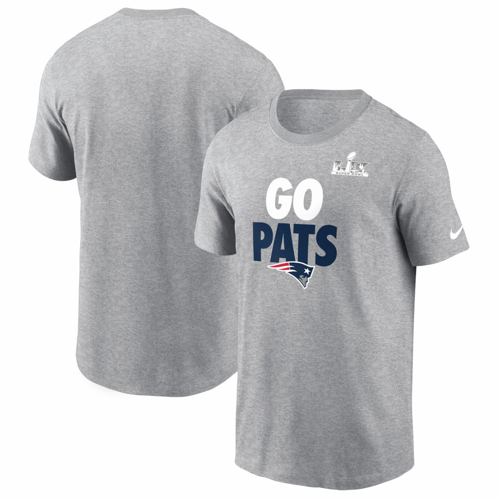 New England Patriots Super Bowl LX Fast As Fast Gets T-Shirt - Heather Gray T-shirts