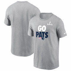 New England Patriots Super Bowl LX Fast As Fast Gets T-Shirt - Heather Gray T-shirts