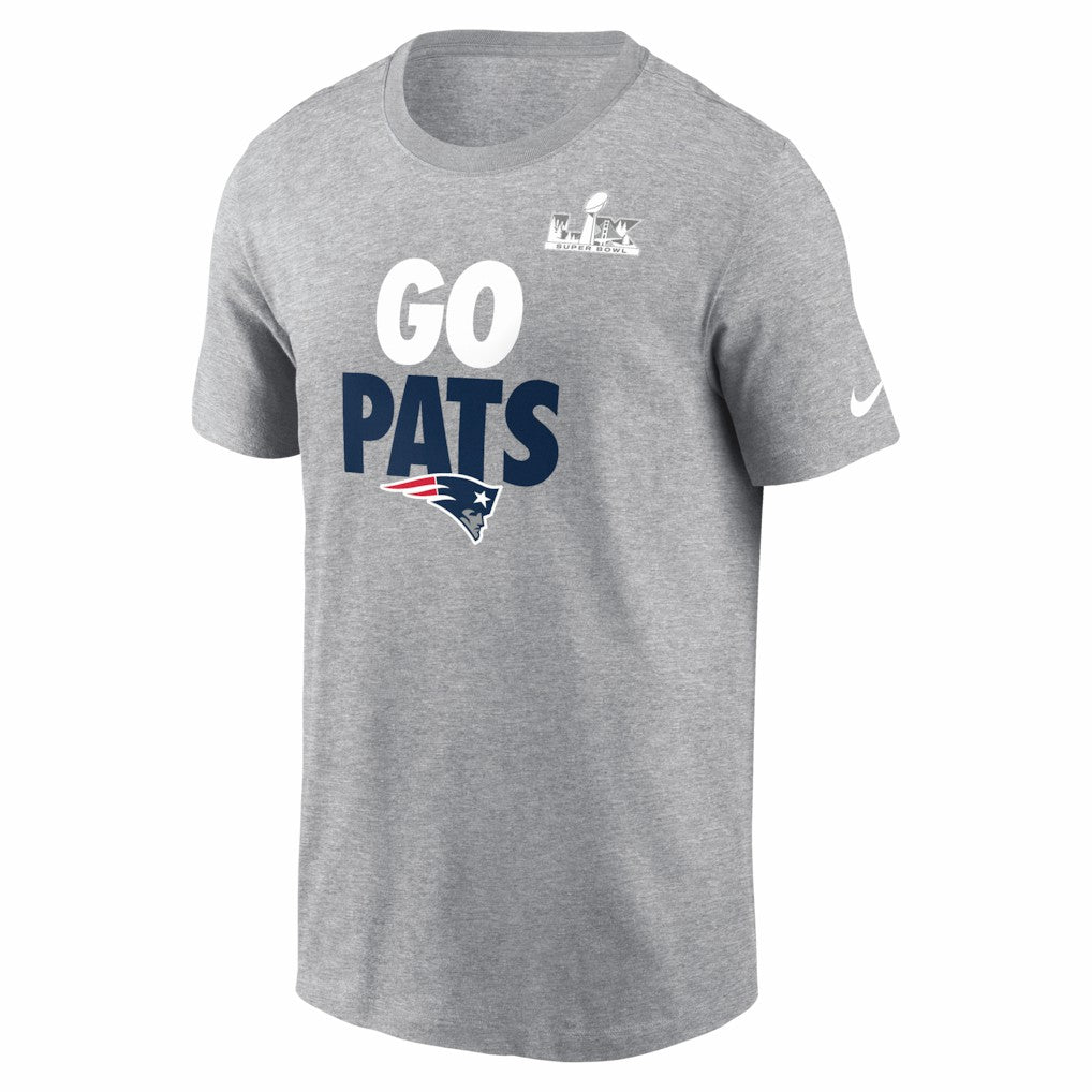 New England Patriots Super Bowl LX Fast As Fast Gets T-Shirt - Heather Gray T-shirts