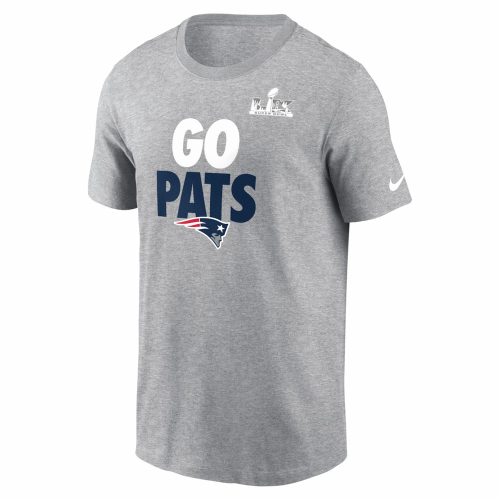 New England Patriots Super Bowl LX Fast As Fast Gets T-Shirt - Heather Gray T-shirts