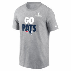 New England Patriots Super Bowl LX Fast As Fast Gets T-Shirt - Heather Gray T-shirts