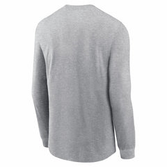 New England Patriots Super Bowl LX Fast As Fast Gets Long Sleeve T-Shirt - Heather Gray T-shirts