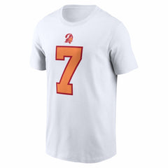 Bucky Irving '76 Tampa Bay Buccaneers 50th Season Alternate Name & Number T-Shirt - White T-shirts