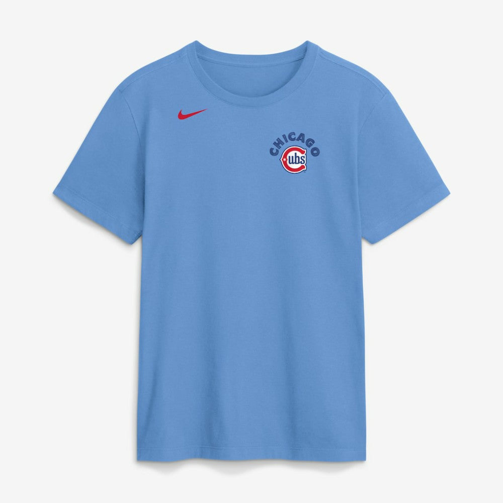 Chicago Cubs Nike Electric Bear T-Shirt - Light Blue T-shirts