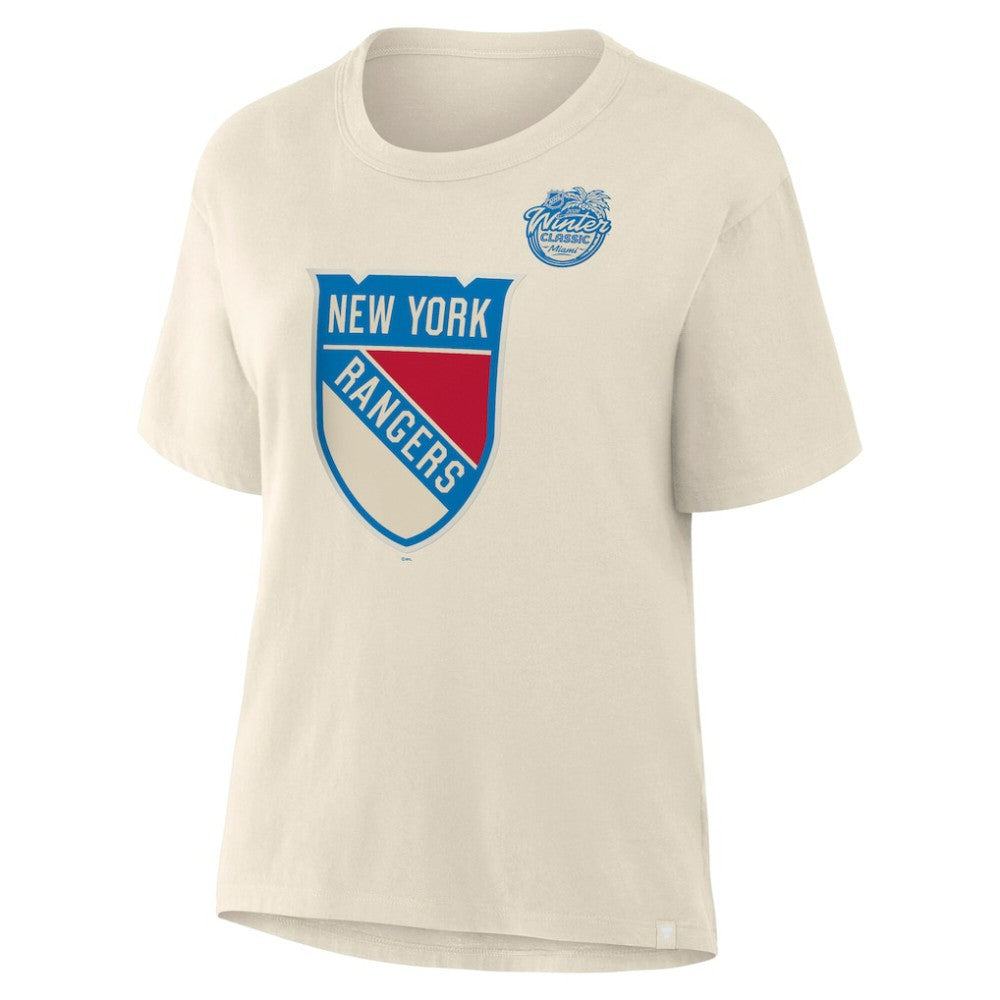 New York Rangers Fanatics Women's 2026 NHL Winter Classic T-Shirt - Cream | US 2001759298