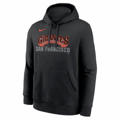 San Francisco Giants Nike Alternate Club Fleece Hoodie - Black Hoodies