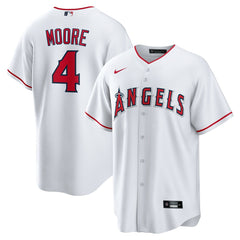 Christian Moore Los Angeles Angels Nike Home Replica Jersey - White Jerseys