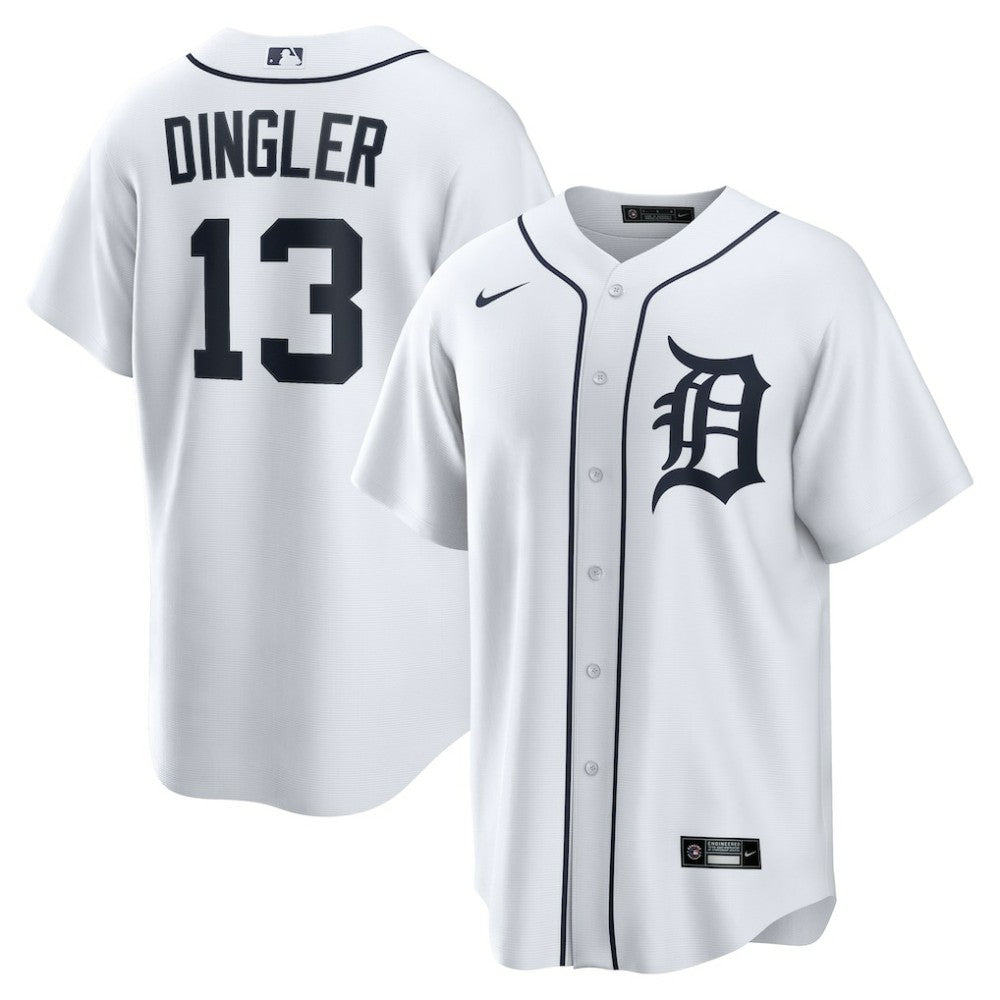 Dillon Dingler Detroit Tigers Nike Home Replica Jersey - White Jerseys